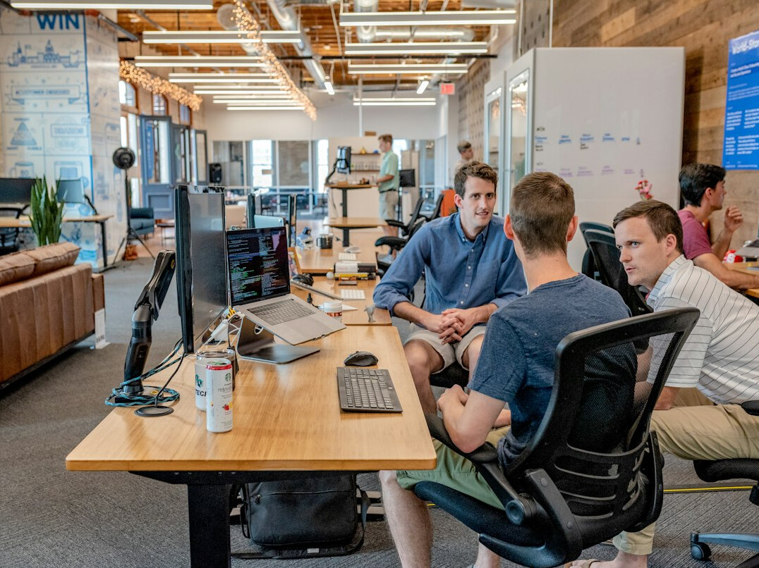 team working on project