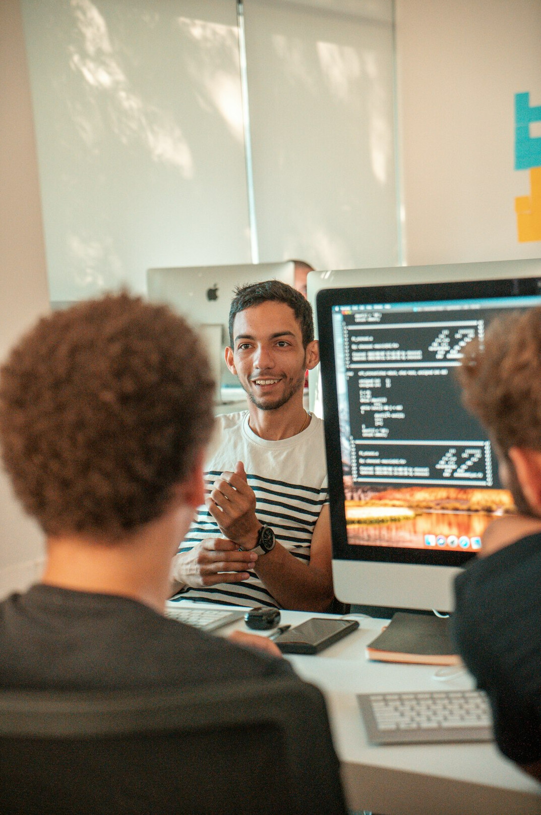 team meeting about code