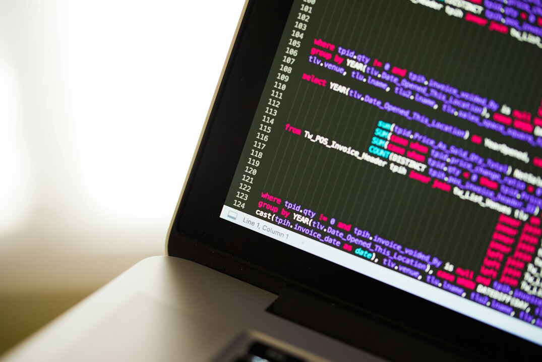 python code on laptop screen